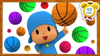 POCOYÓ en ESPAÑOL  BALONCESTO CON BALONES DE COLORES [122 min] CARICATURAS y DIBUJOS ANIMADOS