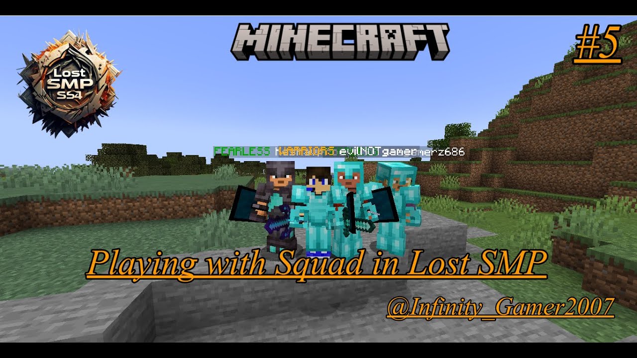 Playing with Squad in Lost SMP S4 | Live #4 | Minecraft #Lostsmp ...