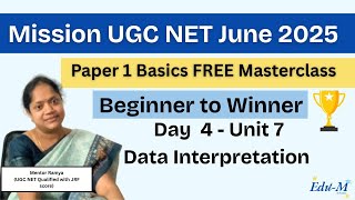 Basics |Day 4 | Unit 7 Data Interpretation |UGC NET Paper 1 | Explanation in Tamil