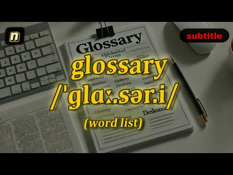 What Is A Glossary Example