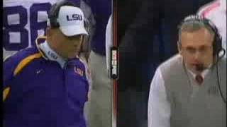 Les Miles and Jim Tressel  LSU and Ohio State BCS 2007