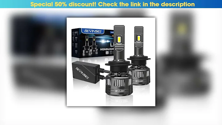 Deal BEVINSEE V45 H7 LED Headlights H4 High Low Beam 120W 22000LM CANBUS H11 H1 9005 HB3 9006 HB4 H