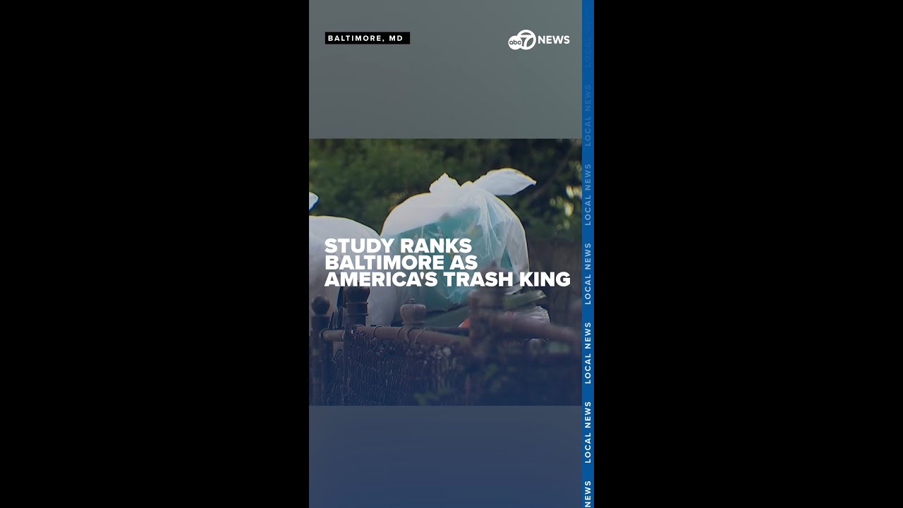 Baltimore, Maryland ranked dirtiest city in America, study finds