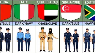 Police Uniform From Different Countries 