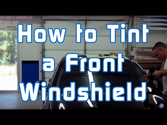 How to tint windows