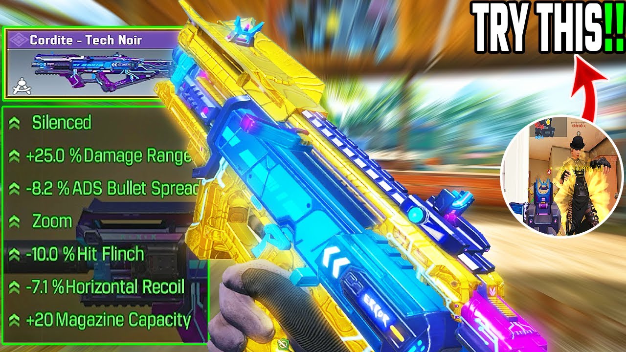 New Cordite Gunsmith Loadout/Class Setup | Zero Recoil + Fast ADS! Season 8 Cod Mobile