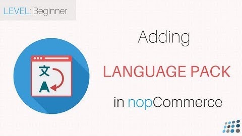 Adding a language pack in nopCommerce