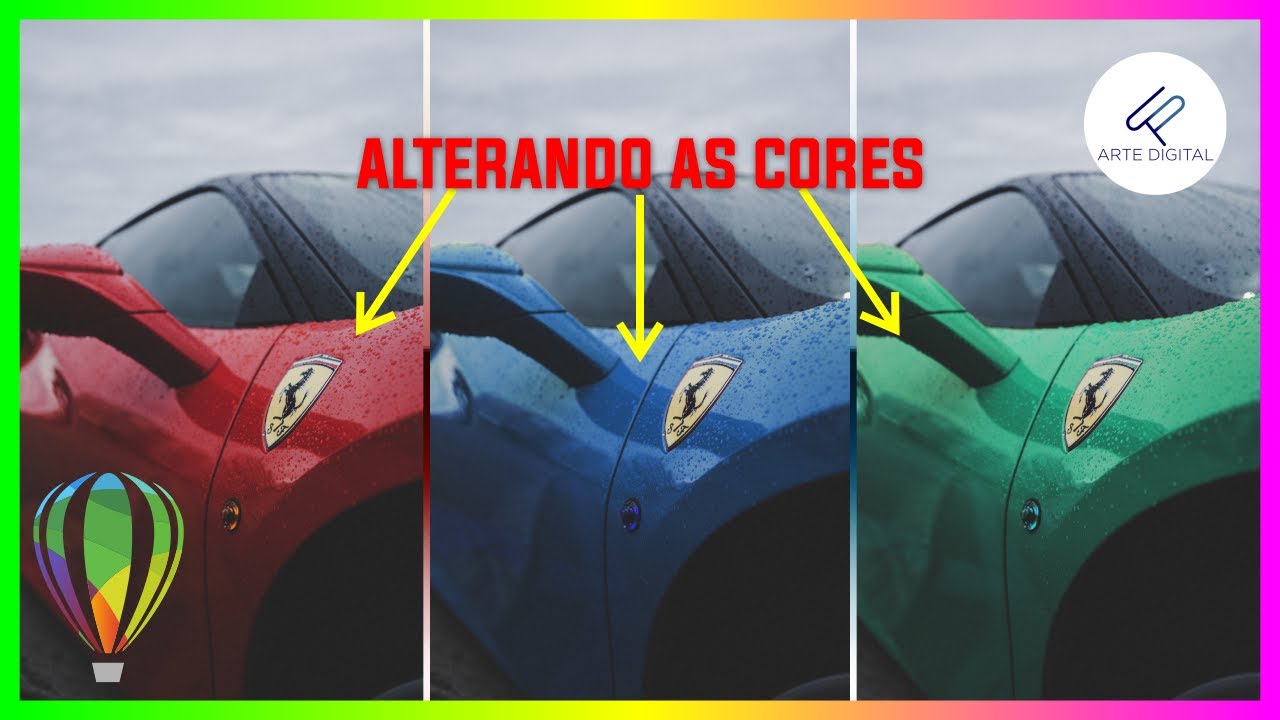 Alterando as CORES de uma IMAGEM no COREL DRAW