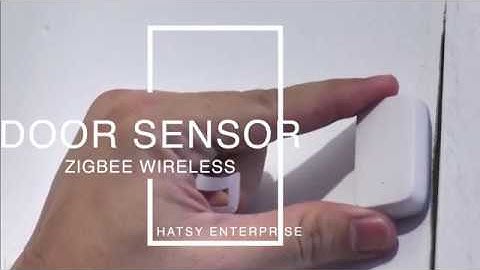 Hatsy Enterprise Zigbee Wireless Door Sensor Installation