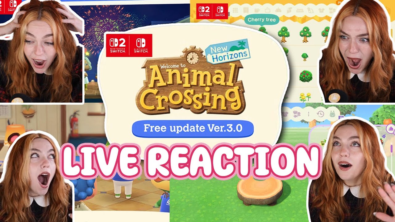 Реакция на трейлер обновления NEW ANIMAL CROSSING!! ACNH 3.0?!?!?