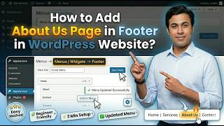 How to Add About Us Page in Footer in Wordpress Website