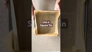How to line a square tin | Baking made easy