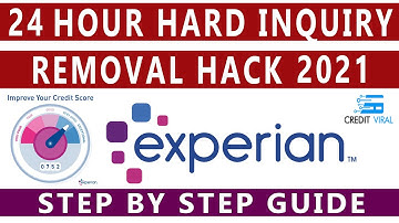 Experian 24 Hours Hard Inquiry Removal Hack 2021 | Credit Viral