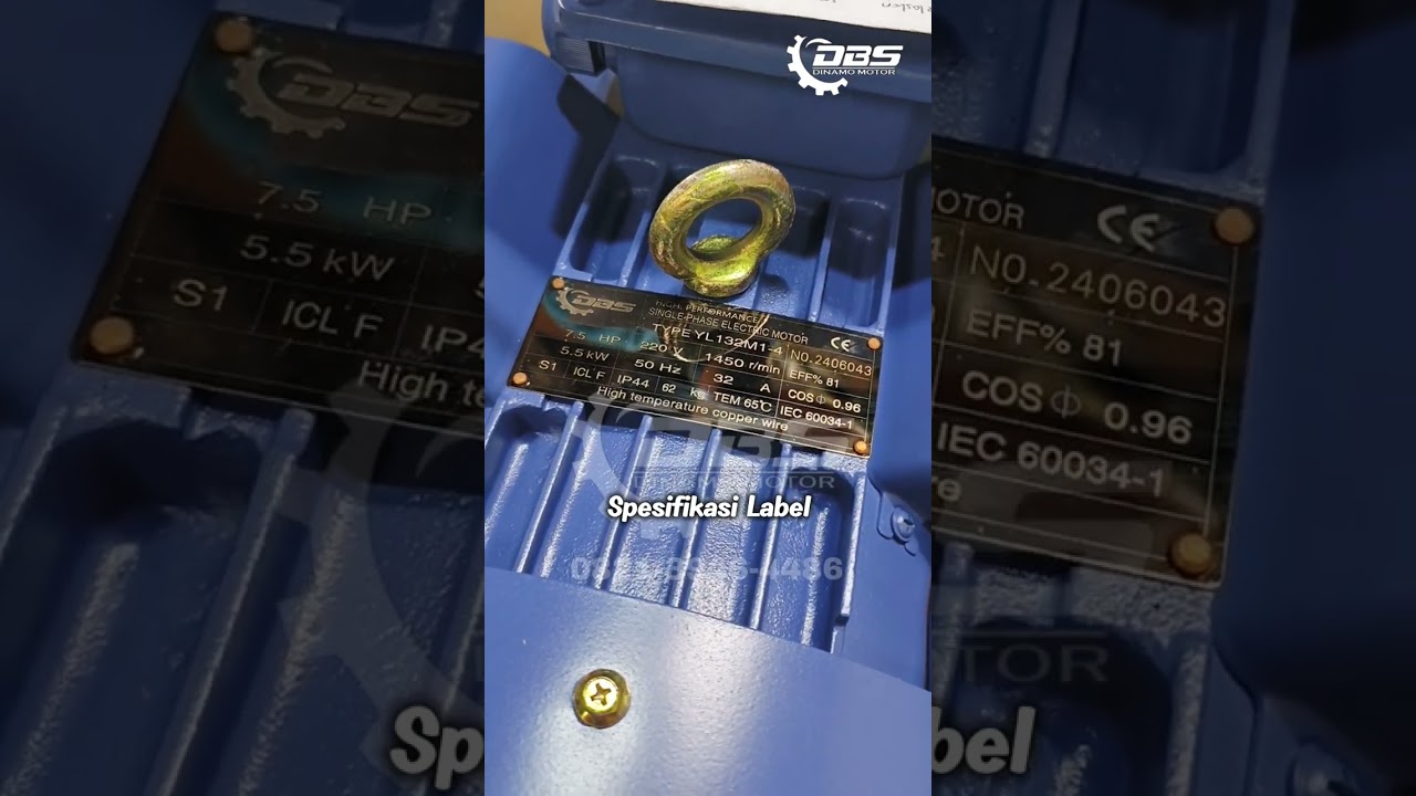 Review Dinamo 7,5 Hp 1400 Rpm 1 Phase Merek DBS Kondisi Baru