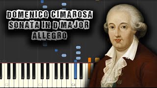 Domenico Cimarosa - Sonata in D Major Allegro - [Piano Tutorial] (Download MIDI + PDF Scores) @FreePianoTutorialsPdfMidi