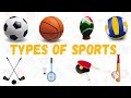 Types of sports  types of balls  all sports name 