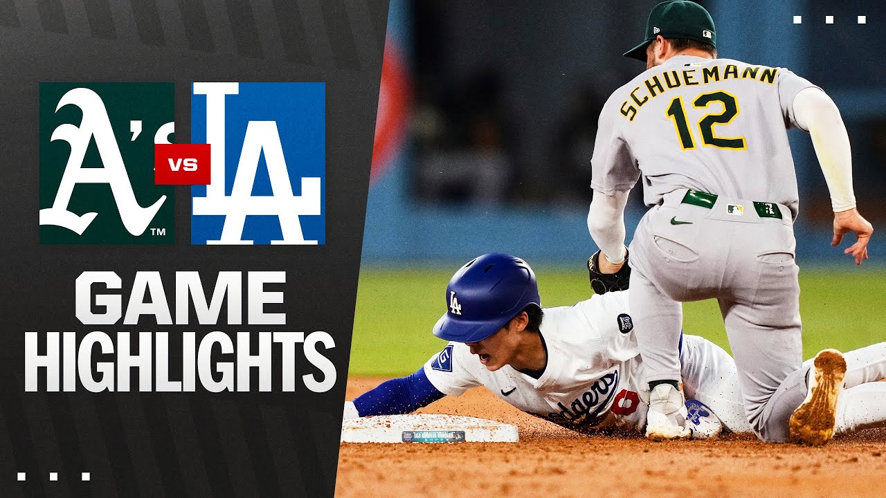 A's vs. Dodgers Game Highlights (5/15/25) | MLB Highlights - YouTube