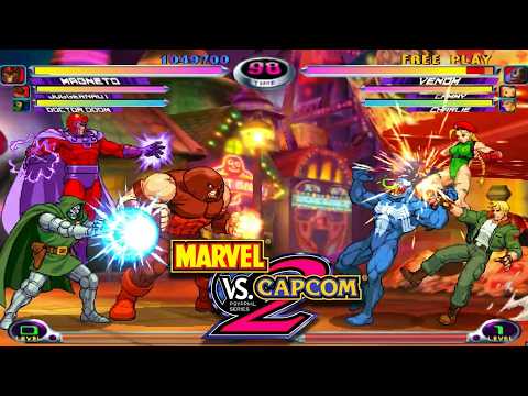 MvC 2 - Magneto, Juggernaut and Dr. Doom (Maximum Difficulty) playthrough