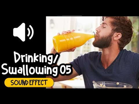 Drinking Swallowing 05 Sound Effect | 喝水 吞嚥 飲用 音效 (High Quality)