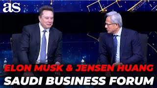 Elon Musk and Nvidia CEO MAKE WAVES at U.S.-Saudi Business Forum | FULL ADDRESS