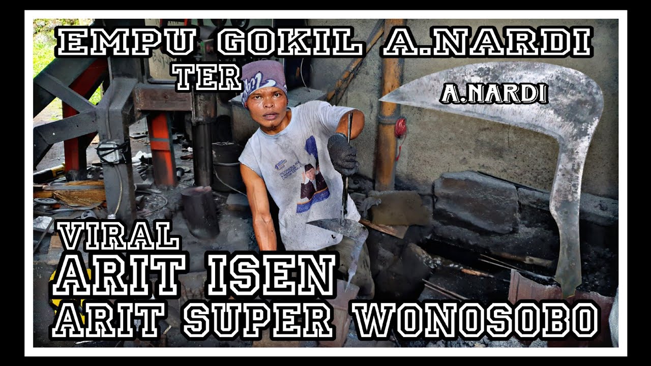 pembuatan sabit versi empu A.NARDI | central pandai besi wonosobo