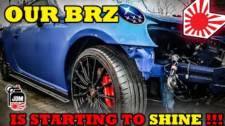 Our WRECKED Subaru finally recieves a coat of paint - 2018 Subaru BRZ tS Rebuild - Episode 5