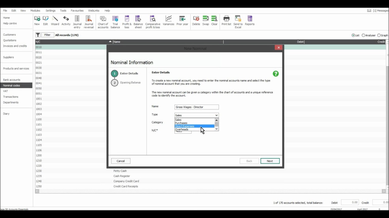 Sage 50 Chart Of Accounts Codes