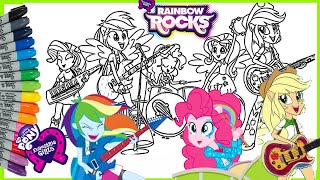 Mewarnai Equestria Girls Rainbow Rocks Anime Manga Coloring Page Mane 5 screenshot 3