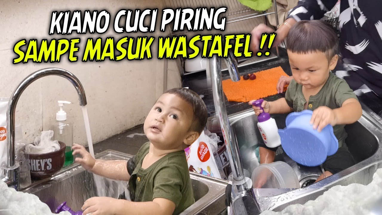 KIANO LAGI CUCI PIRING MALAH NYEBLOS KE WASTAFEL ‼️