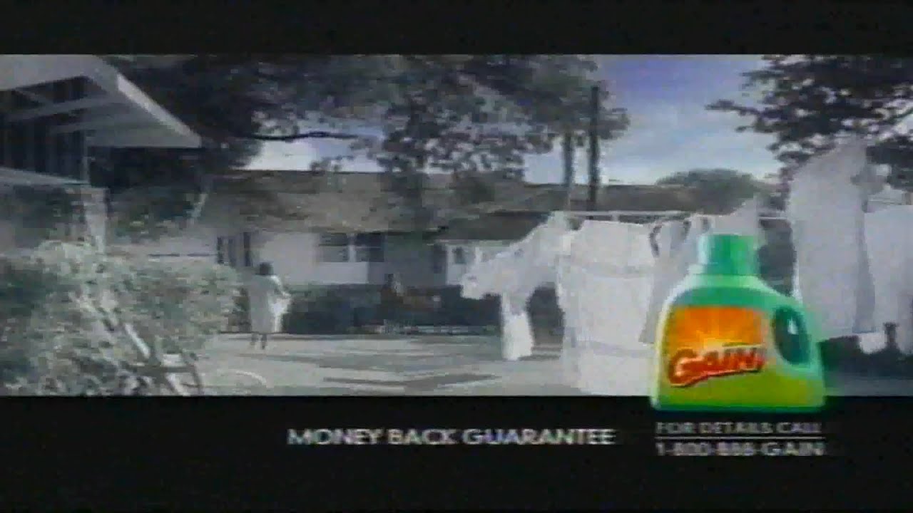 Gain "We Guarantee" (2004) Laundry Soap Ad Commercial