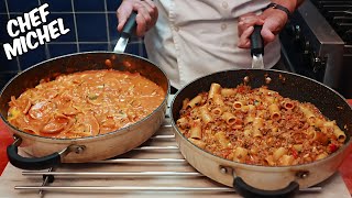 Deux recettes de pâtes à la viande, simple, délicieuses et rapides pour toute la famille