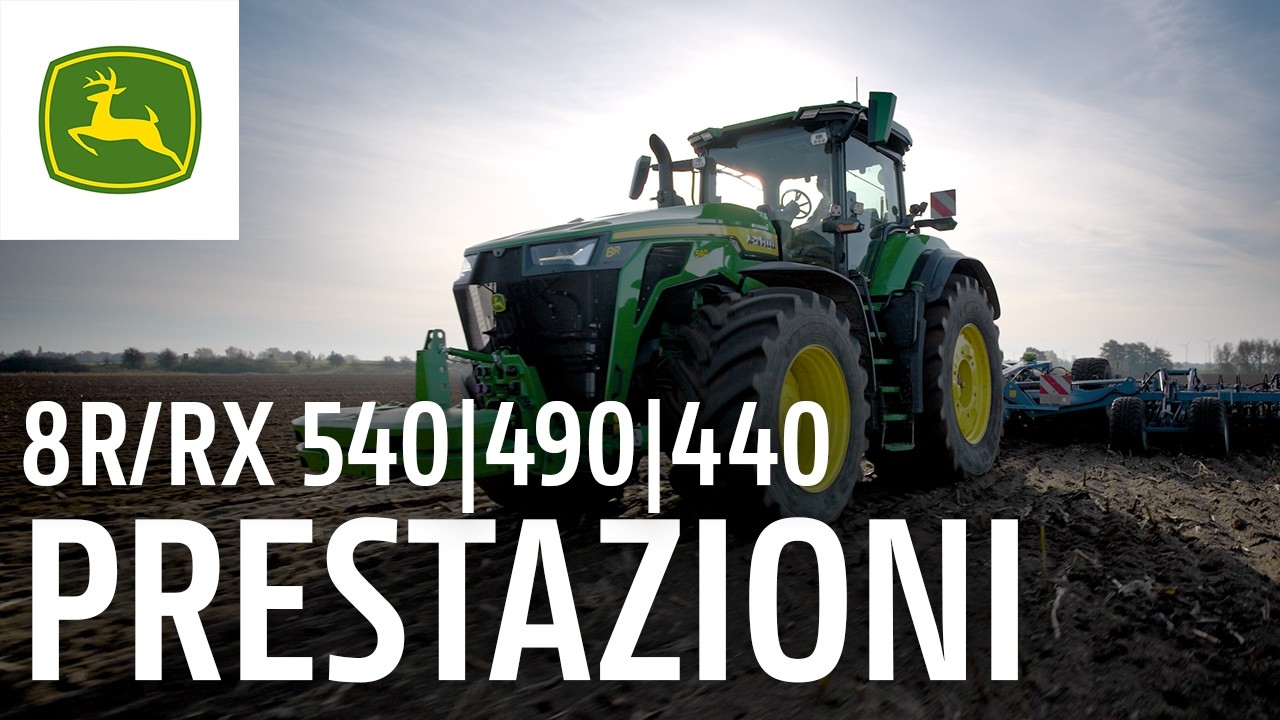 John Deere 8R/8RX: Niente tira di più – Fino a 634 CV con PP IPM