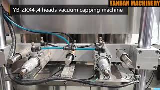 Vacuum capping machine for Glass Jar with Cap Elevator
