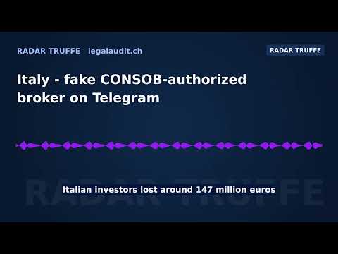Italy — fake CONSOB-authorized broker on Telegram