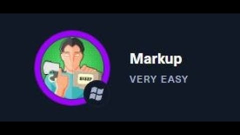 Markup - Hack The Box walkthrough