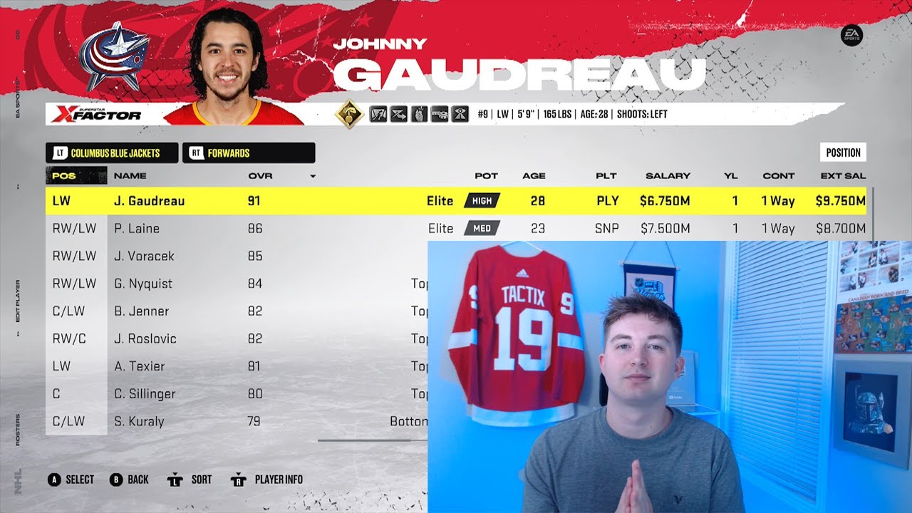 MY FINAL NHL 22 CUSTOM ROSTER *FREE AGENCY UPDATE*