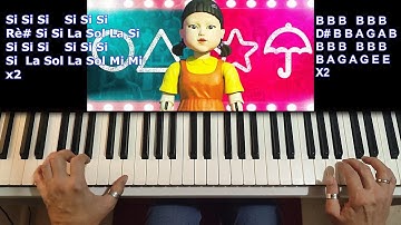 Squid Game - Way back then - Netflix - Piano Tutorial + Sheet music