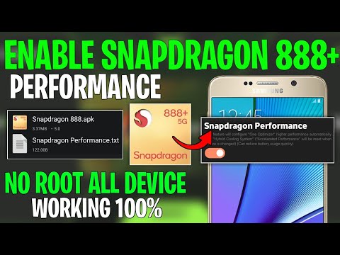 Enable Snapdragon 888+ Performance On Any Android Device ! No Root | Stable FPS & Performance