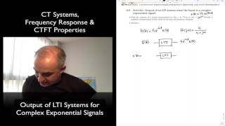 DSP Topic 6: LTI System Output for Complex Exponential Signals
