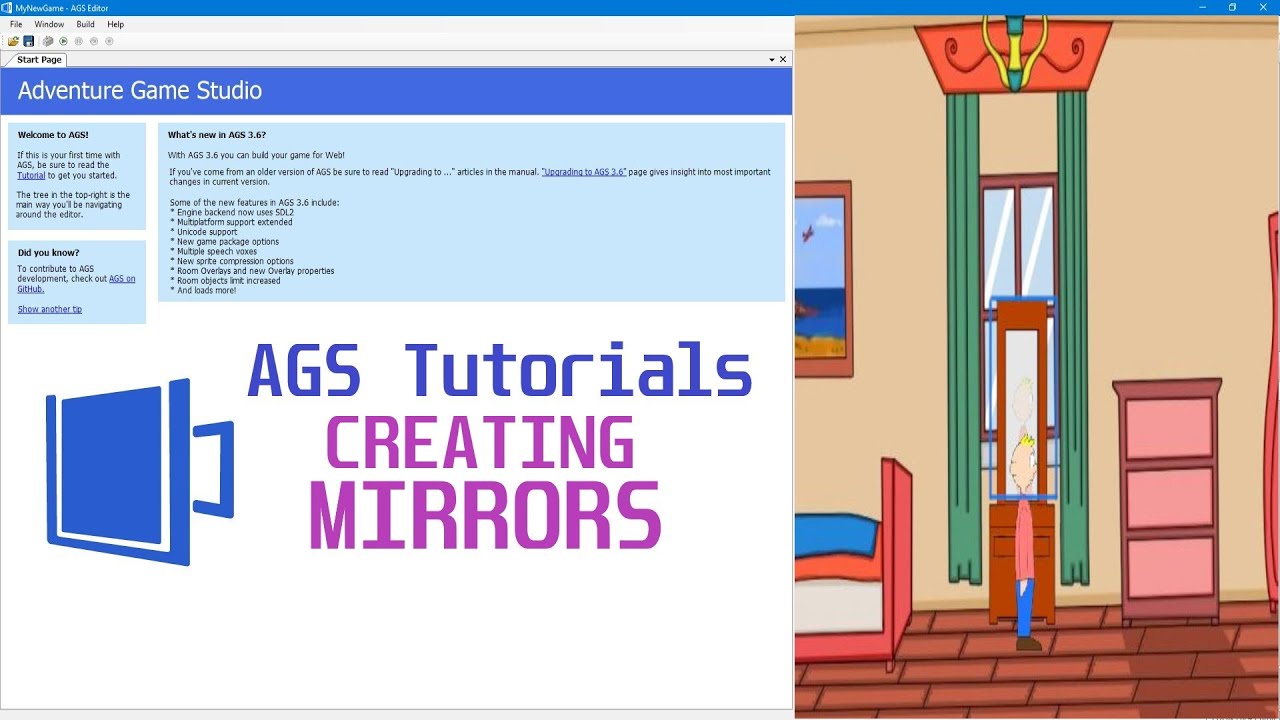 Adventure Game Studio Tutorials: Creating Mirrors