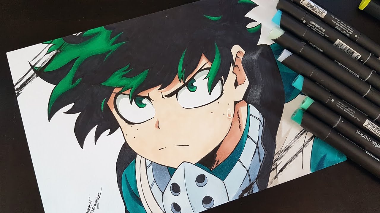 midoriya izuku (boku no hero academia) drawn by coi_mha