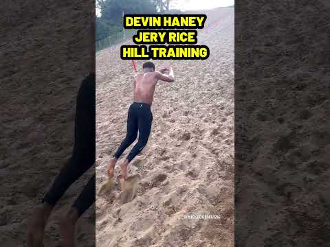 DEVIN HANEY TRAINS LIKE JERRY RICE NFL LEGEND