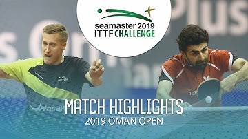 Mattias Falck vs Noshad Alamiyan | 2019 ITTF Challenge Oman Open Highlights (1/4)