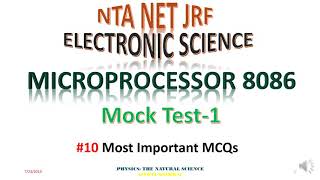 Celebrity Mock Test -1 for Microprocessor 8086 for NTA NET Electronic Science Wealth