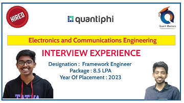 QUANTIPHI INTERVIEW EXPERIENCE | Designation: Framework Engineer
