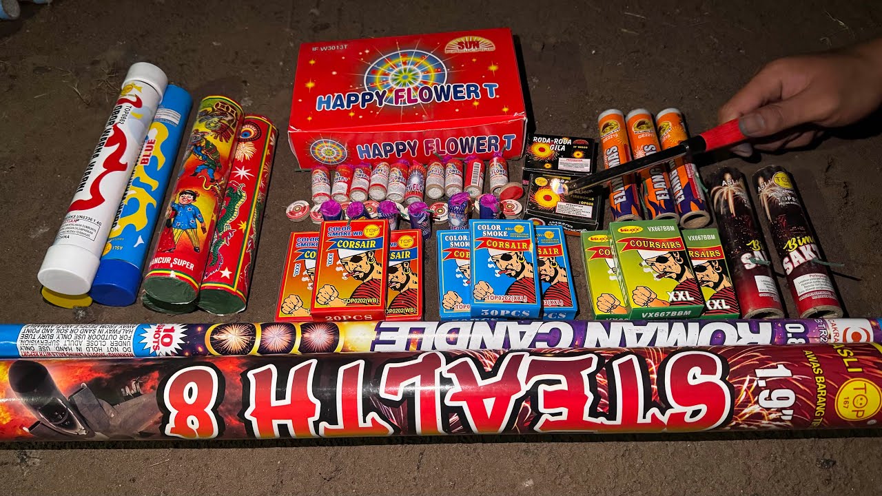 NYUMET MERCON ROMAN CANDLE TERBESAR 1.9 INCH, DISKO, GANGSING, MERCON KOREK MALAM HARI!!! LIHAT INI