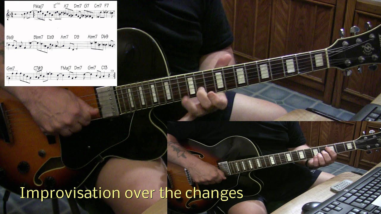 Blues For Alice guitar jazz cover Yvan Jacques YouTube