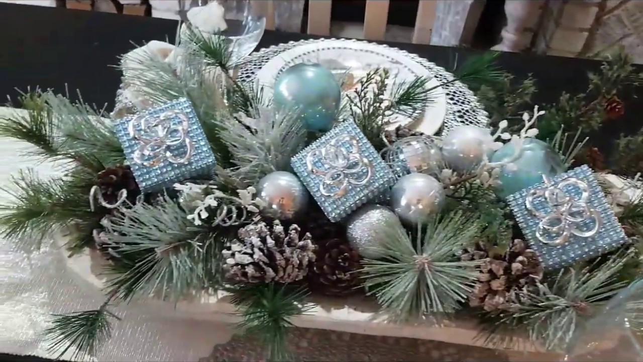 Easy Christmas Centerpiece DIY + Tablescape  YouTube