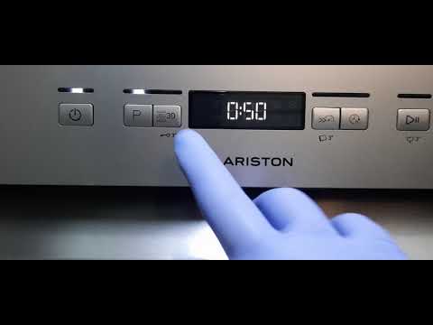 تنظيف غساله الأطباق اريستون البرنامج التاسع ٩ 