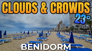 BENIDORM – A Breezy Sunday Walk as the Rain Moves In | Beach, Bars & Market